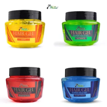 Pack of 4 - Super Hold Hair Gel (125ml) | Mini pack by 7 Shine