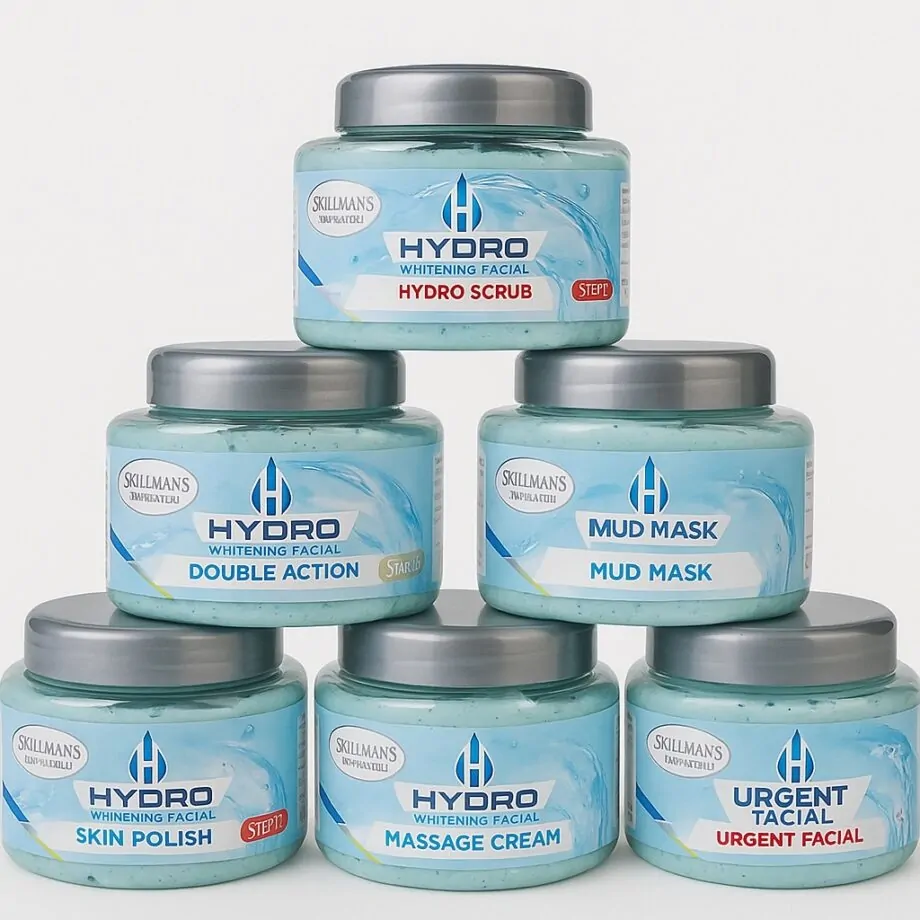 Skillmans Hydro Facial Kit | 6x300ml Salon Size