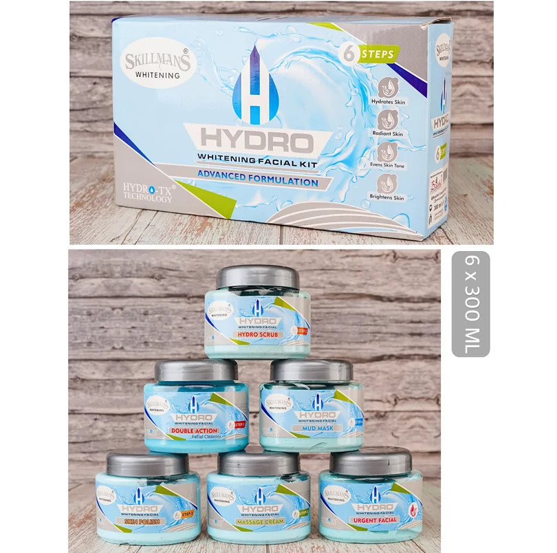 Skillmans Hydro Facial Kit | 6x300ml Salon Size