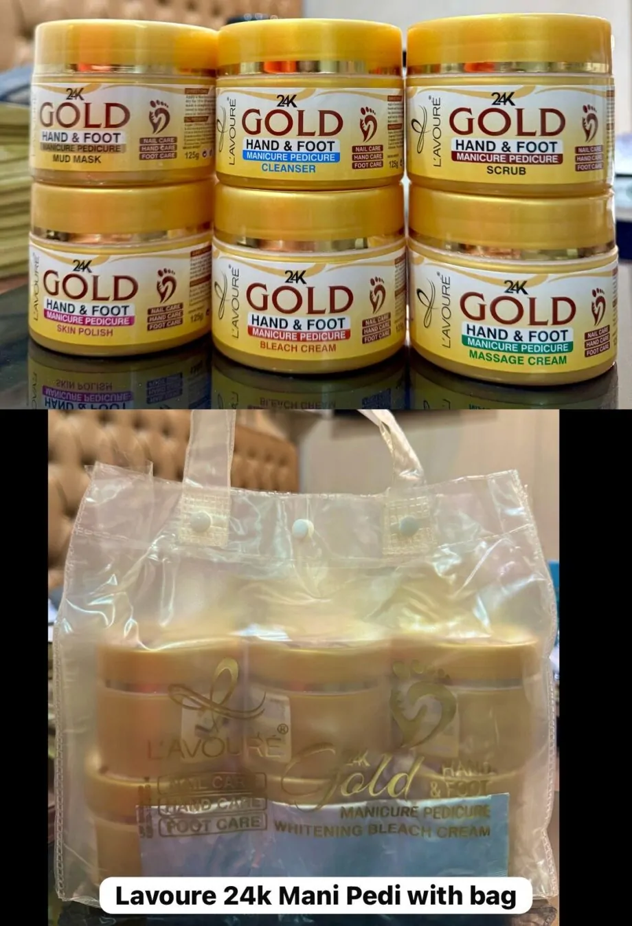 Lavoure 24k Hand Foot Care Kit Bag
